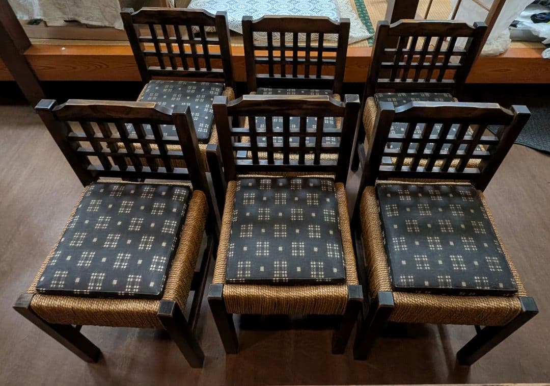 カウンター椅子 6脚　和風