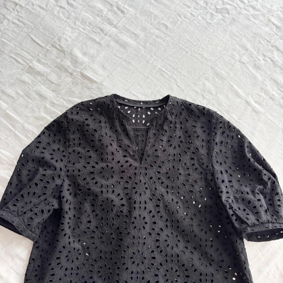 【美品】 ボールジィ 近年モデル カットワーク ブラウス シャツ スキッパー