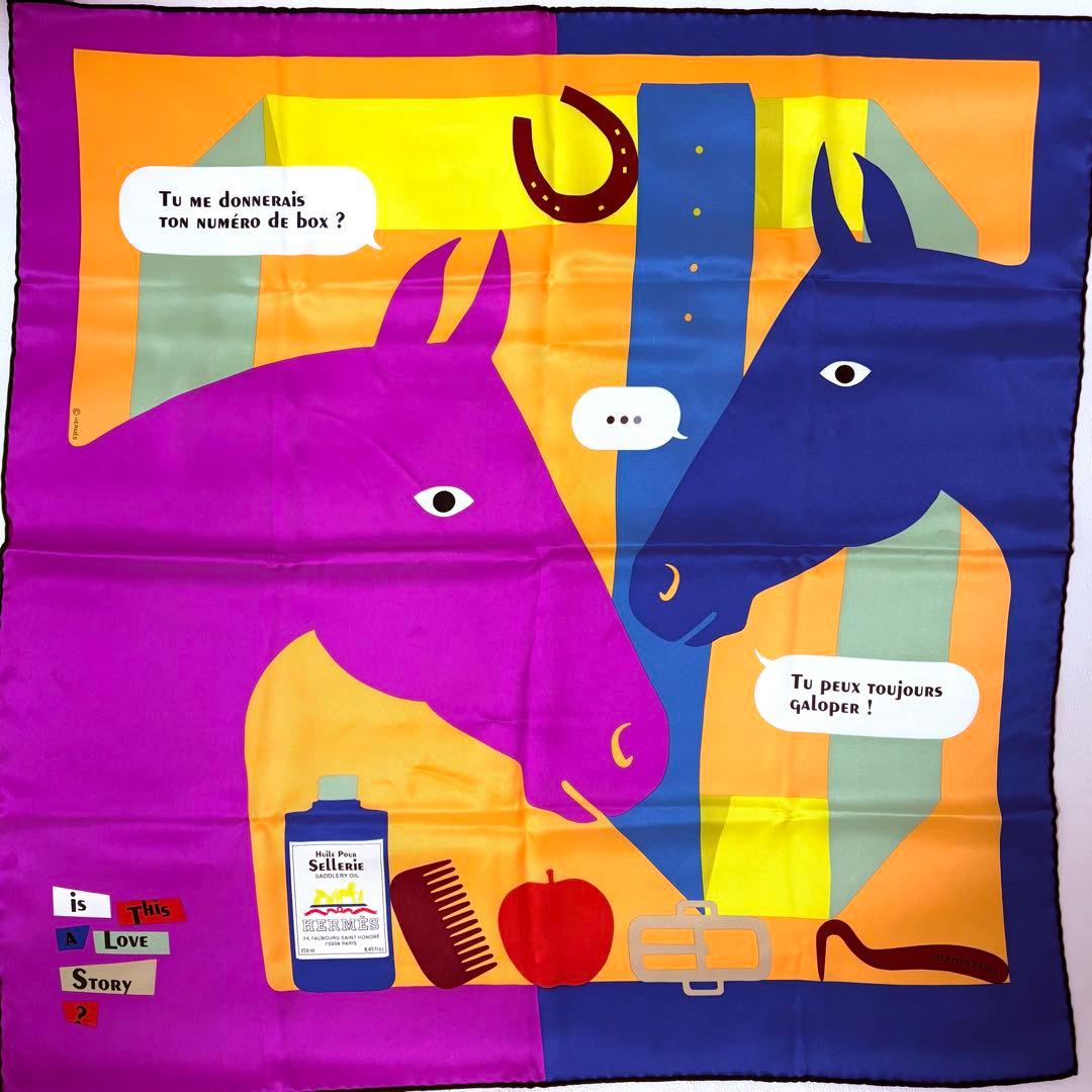 HERMES カレ70 is this a love story? シュヴァル