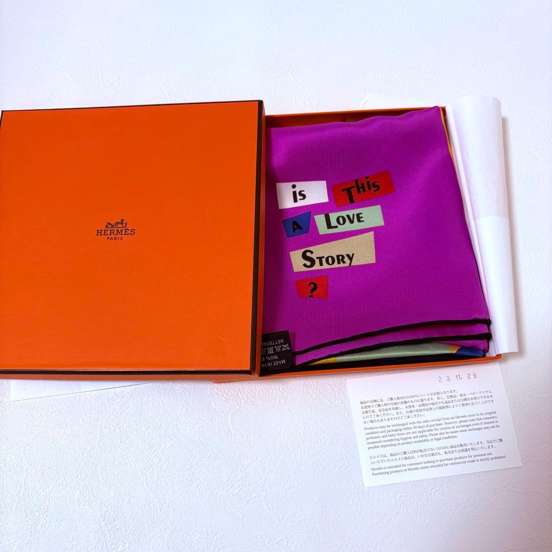 HERMES カレ70 is this a love story? シュヴァル