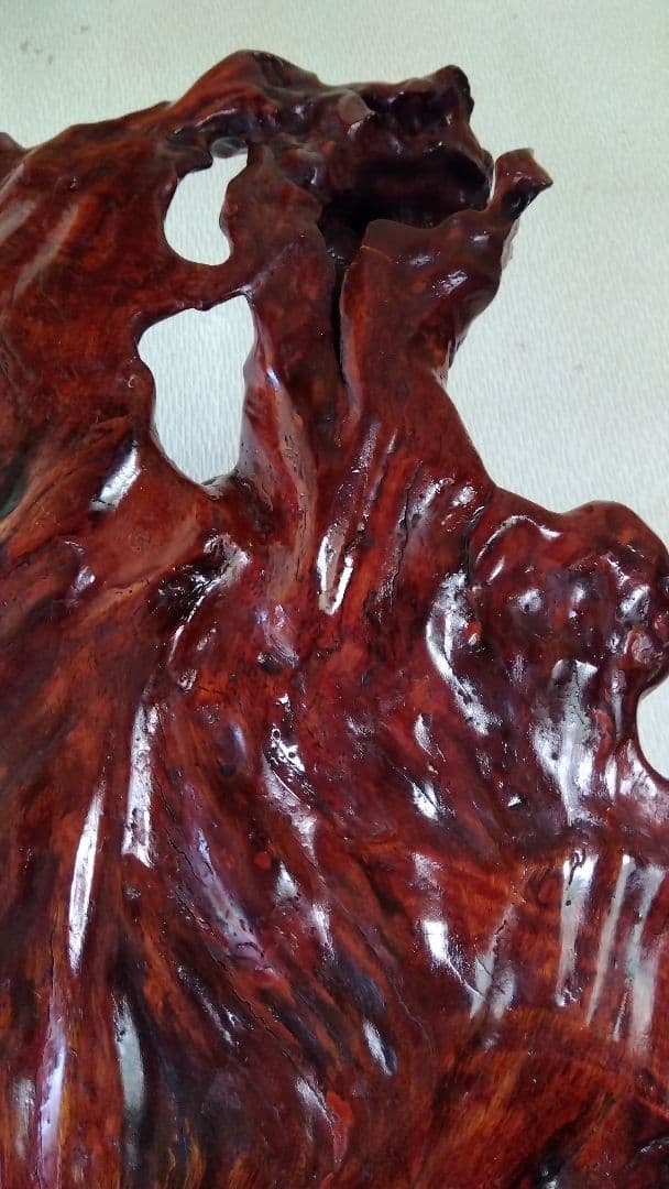 木製花彫刻アート作品