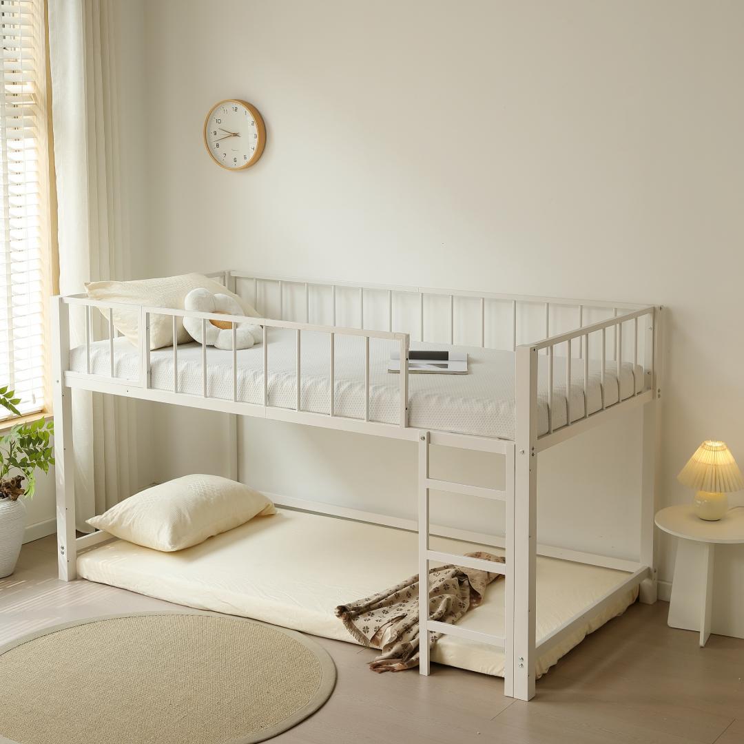 超人気！ロフトベッド パイプベッド シングル 高さ110cm White