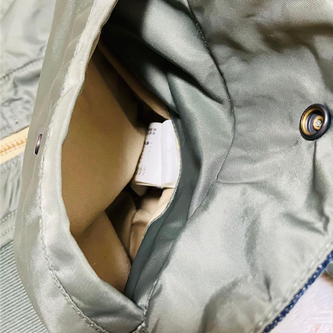 AVIREX フライトジャケット　L-2B デニム　ドッキング　カスタム