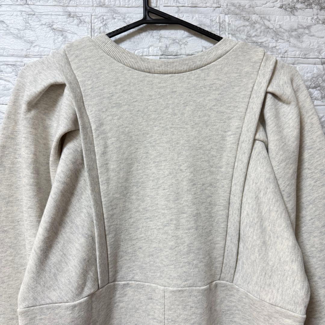 ADAM ET ROPÉ バルーンスリーブ スウェットワンピース　F キナリ