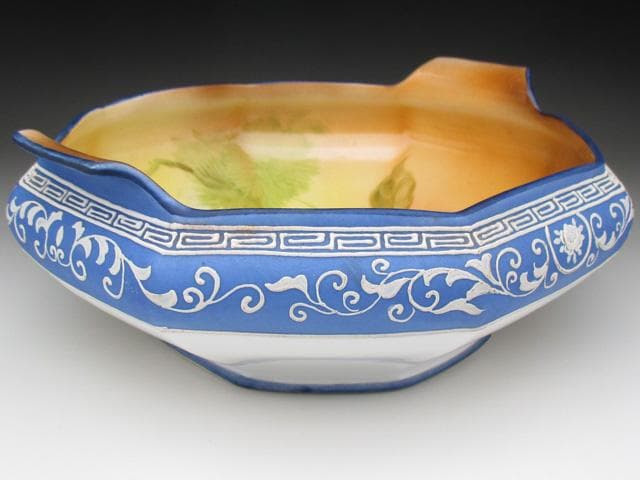 オールドノリタケ ウェッジウッド風 栗絵 ボウル 23cm