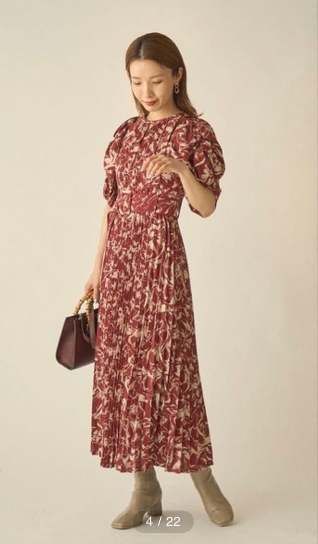 【snidel】花柄ワンピース