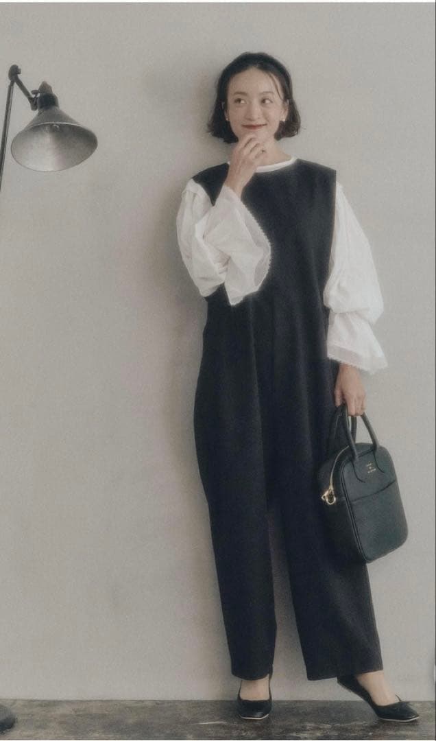 PUAL CE CIN【Du noir】オールインワンサロペット