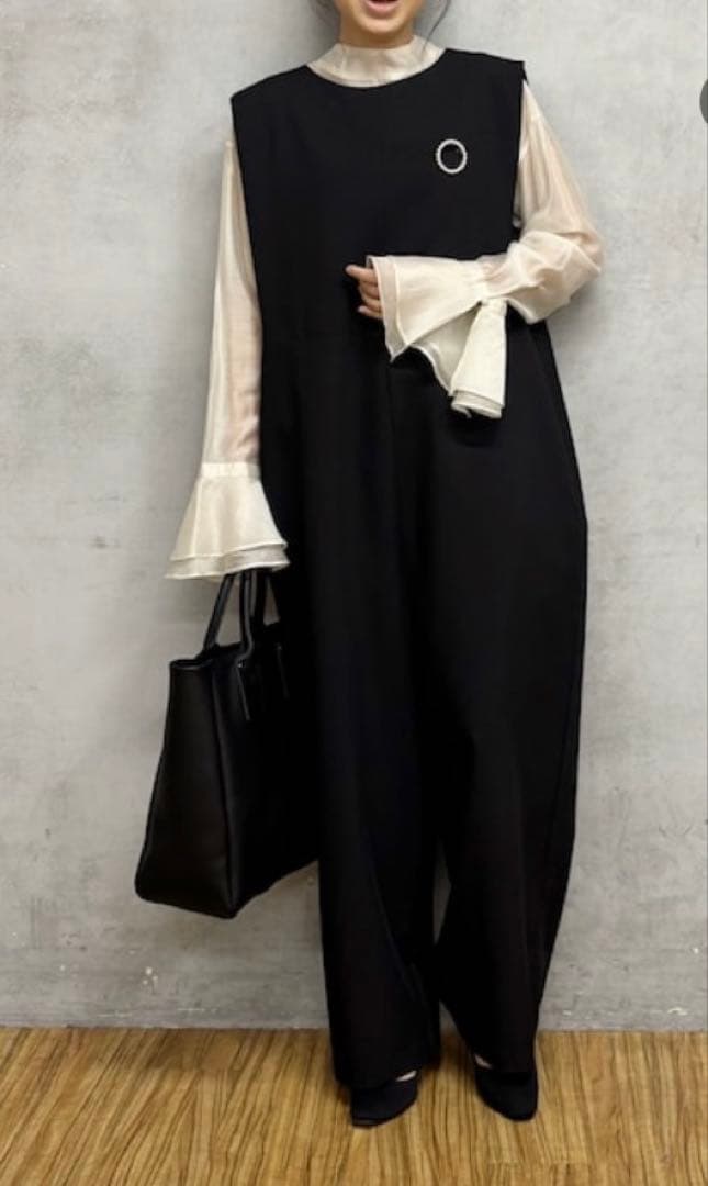 PUAL CE CIN【Du noir】オールインワンサロペット