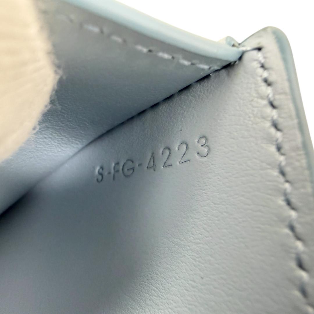 CELINE 三つ折り財布 スモール トリオンフ フラップ ウォレット ブルー