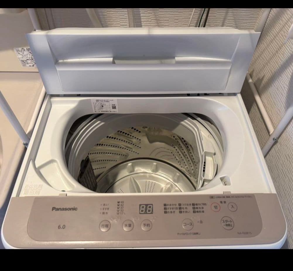 Panasonic 全自動洗濯機 NA-F60B15 2022年製