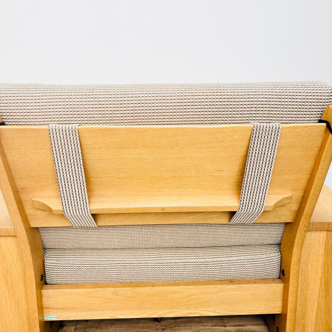 希少　ibata　イバタインテリア　一人掛け　ソファ　木製　マガジンラック付き