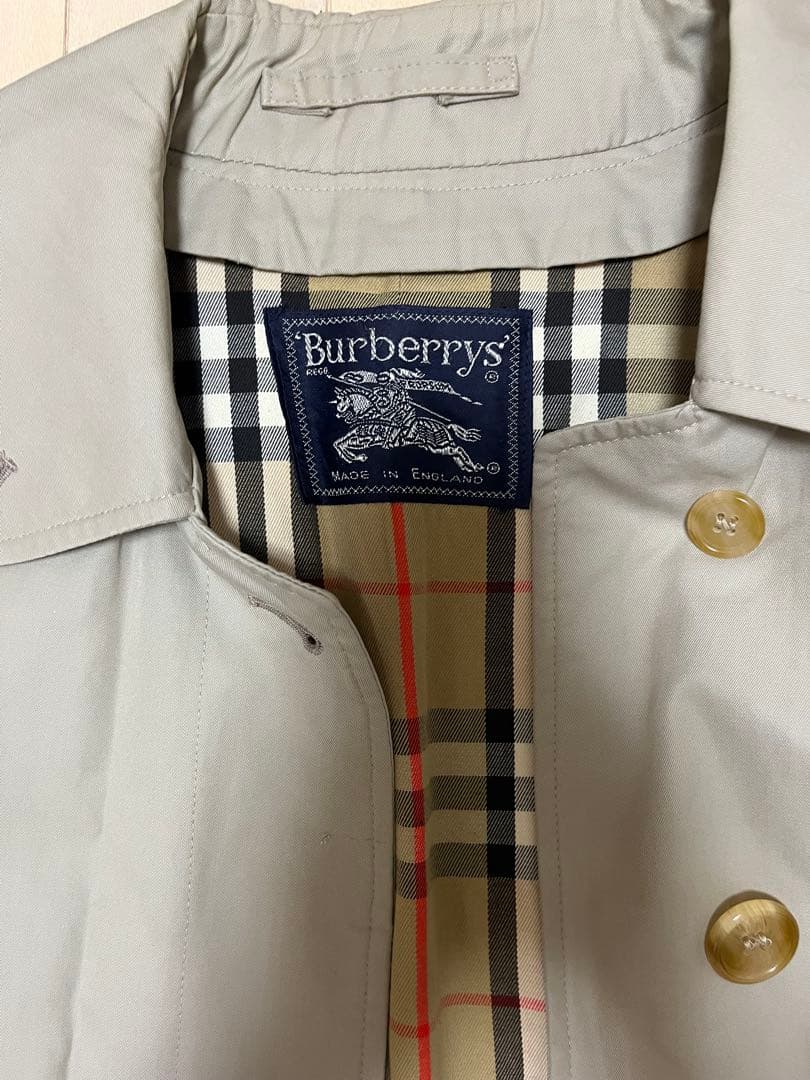 【美品】Burberrys 英国製 バーバリー ステンカラーコート　トレンチ