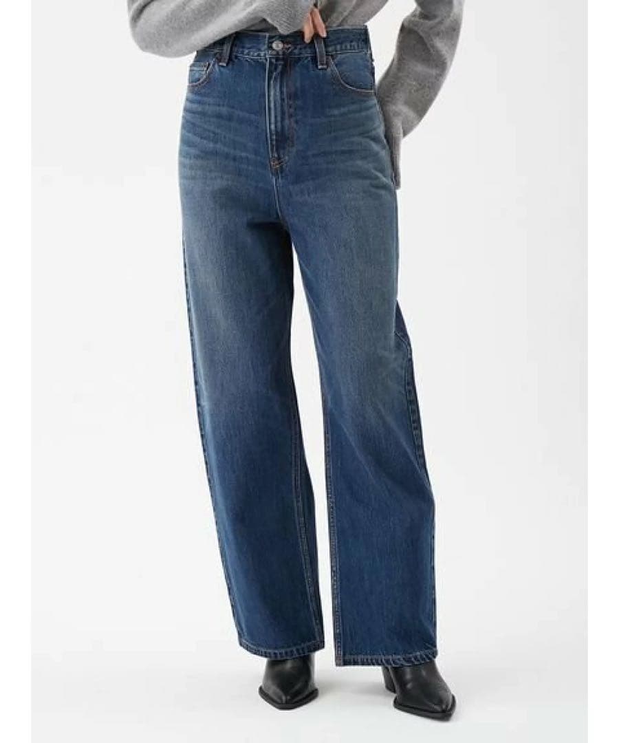 ハイライズルーズフィットバギーデニム ミラオーウェン