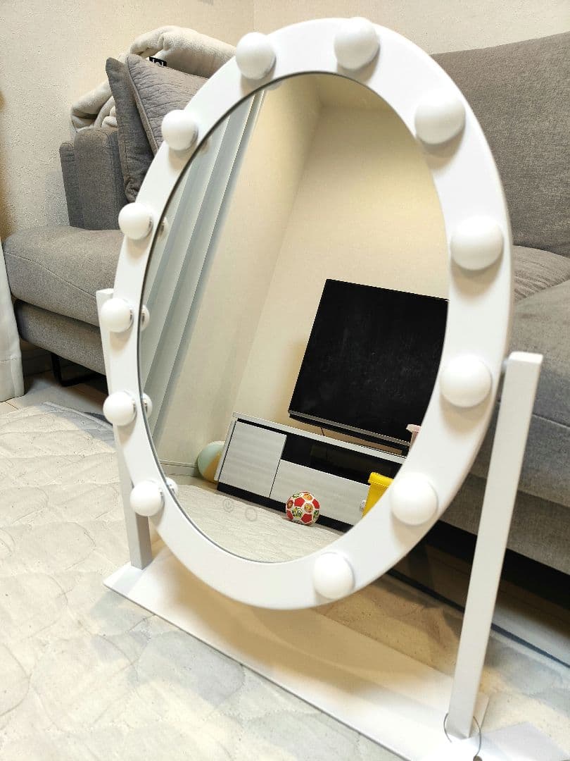 【最終価格】Francfranc フッツェ ハリウッドミラー ラウンド 美品☆