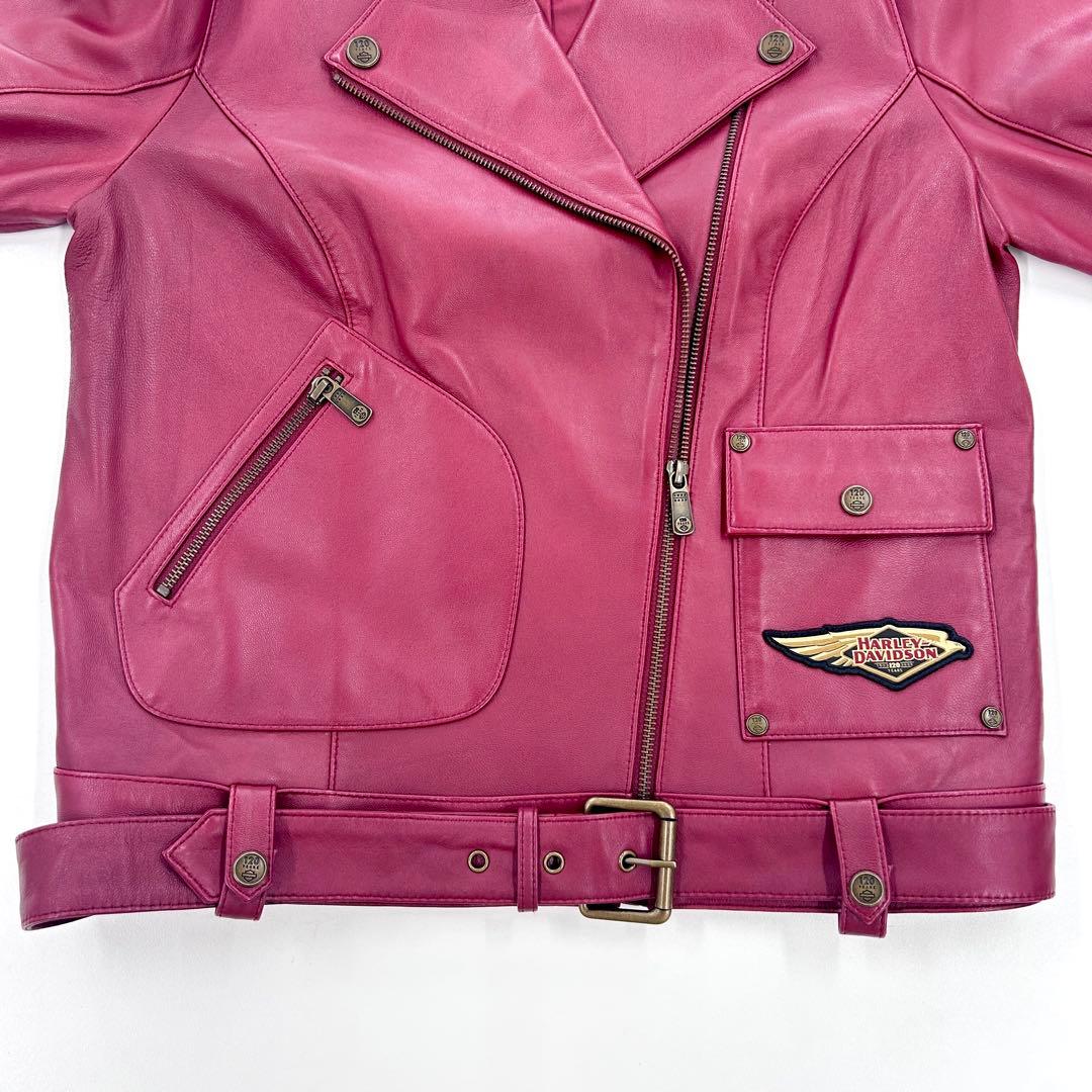 【状態S】 120周年記念 ハーレーダビットソン ダブル レザージャケット M