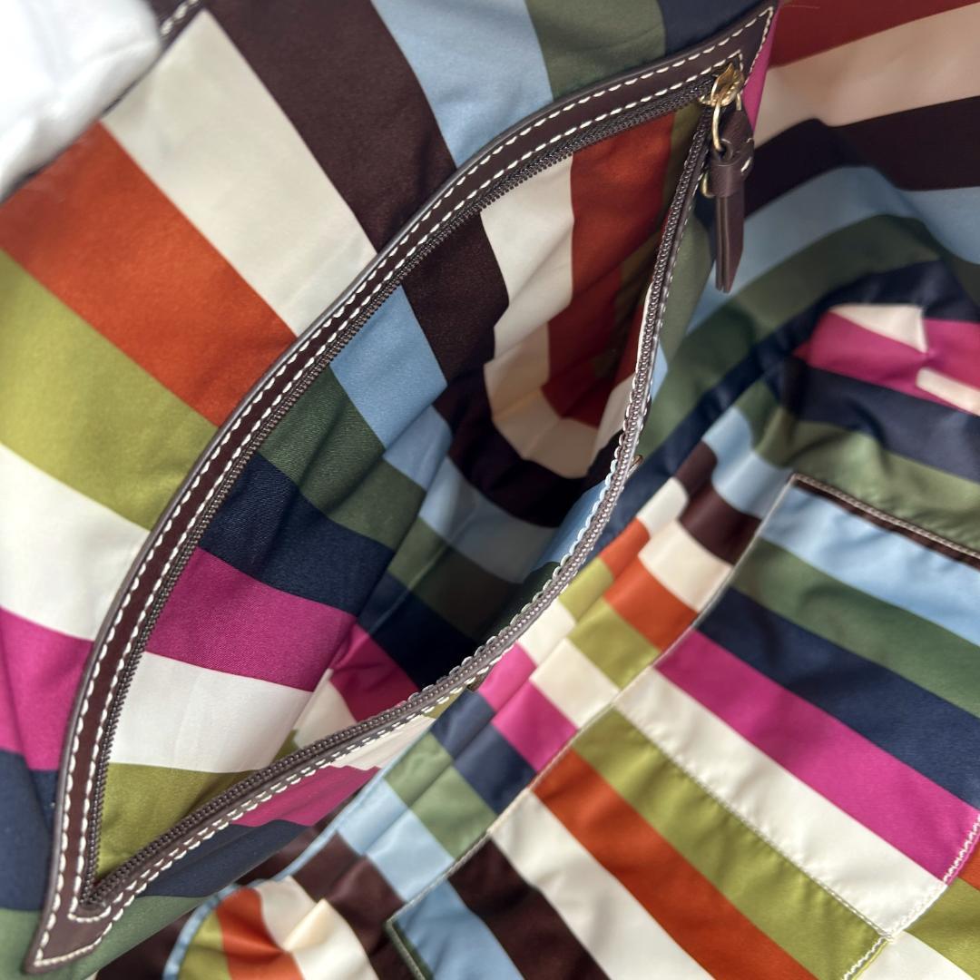 美品✨コーチ トートバッグ キャンバス レザー サイドターンロック 10779