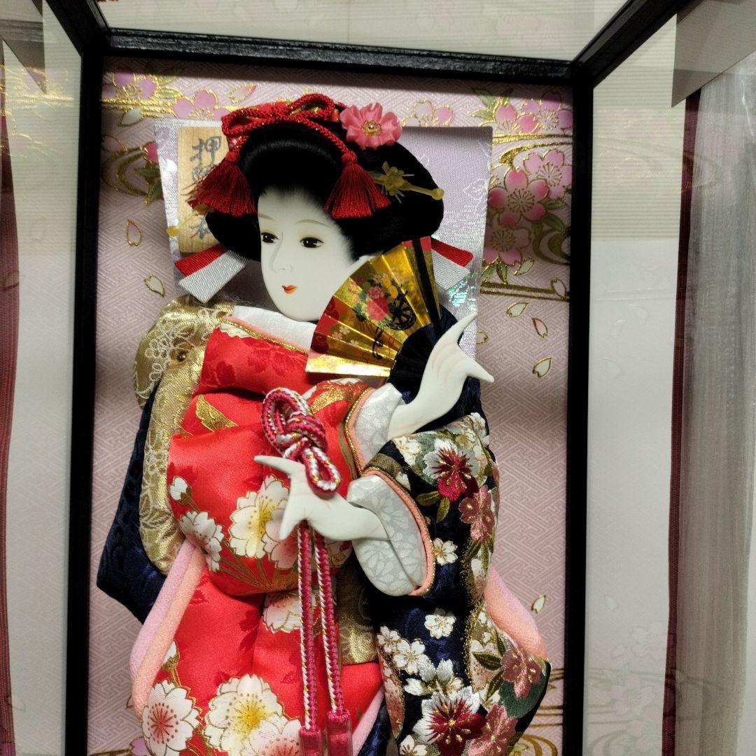 羽子板明日香13号　華流水金彩刺繍　赤紺