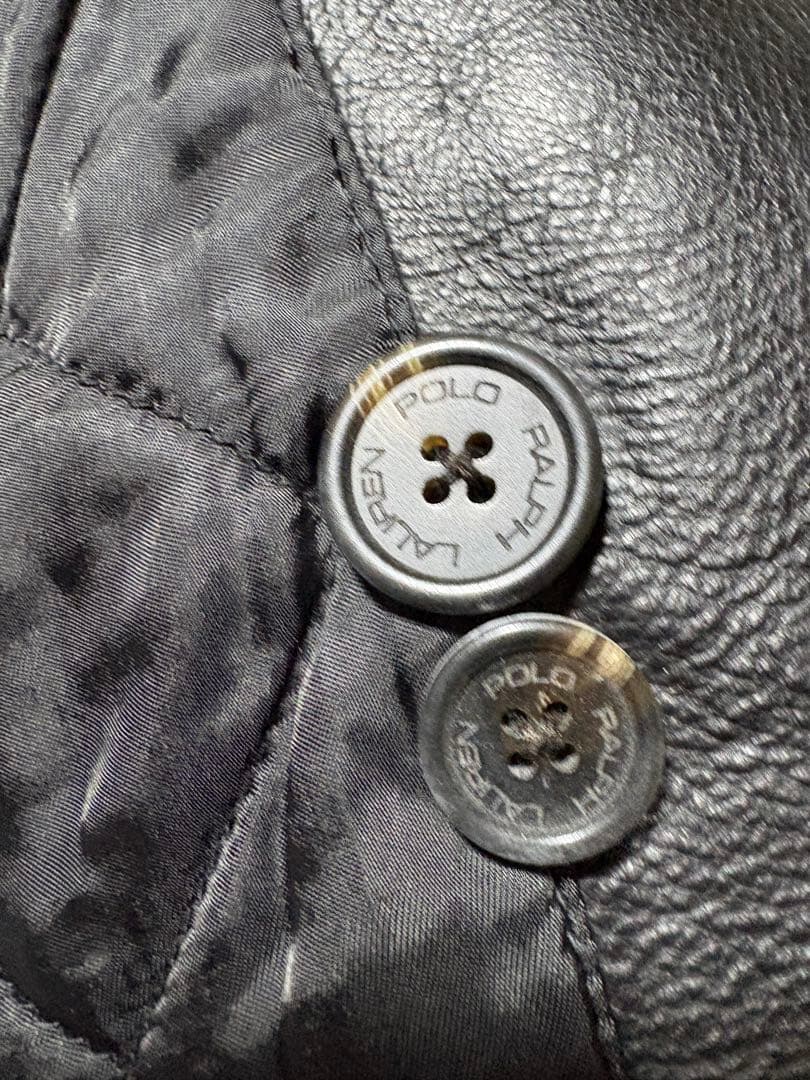 RALPH LAUREN カーコート　レザージャケット　xl チンスト