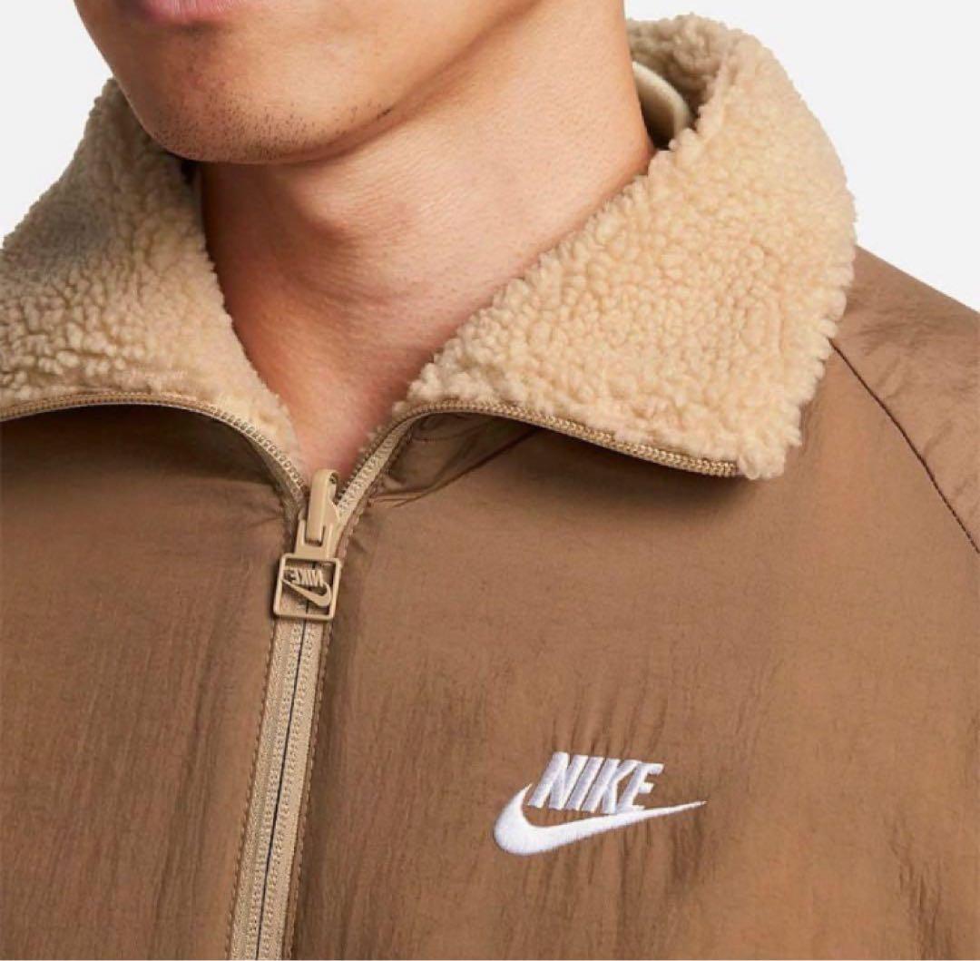 新品★ナイキボアジャケット ナイキブルゾン リバーシブル スウッシュ★XL