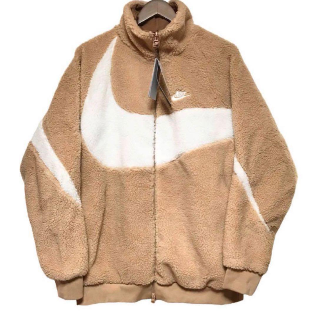 新品★ナイキボアジャケット ナイキブルゾン リバーシブル スウッシュ★XL