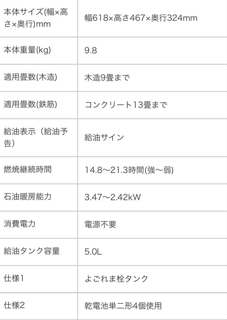 お値下げ中！！コロナ　反射式石油ストーブ／新品未使用品