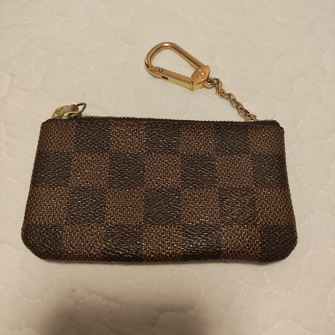 ダミエパターン ケース ブラウン