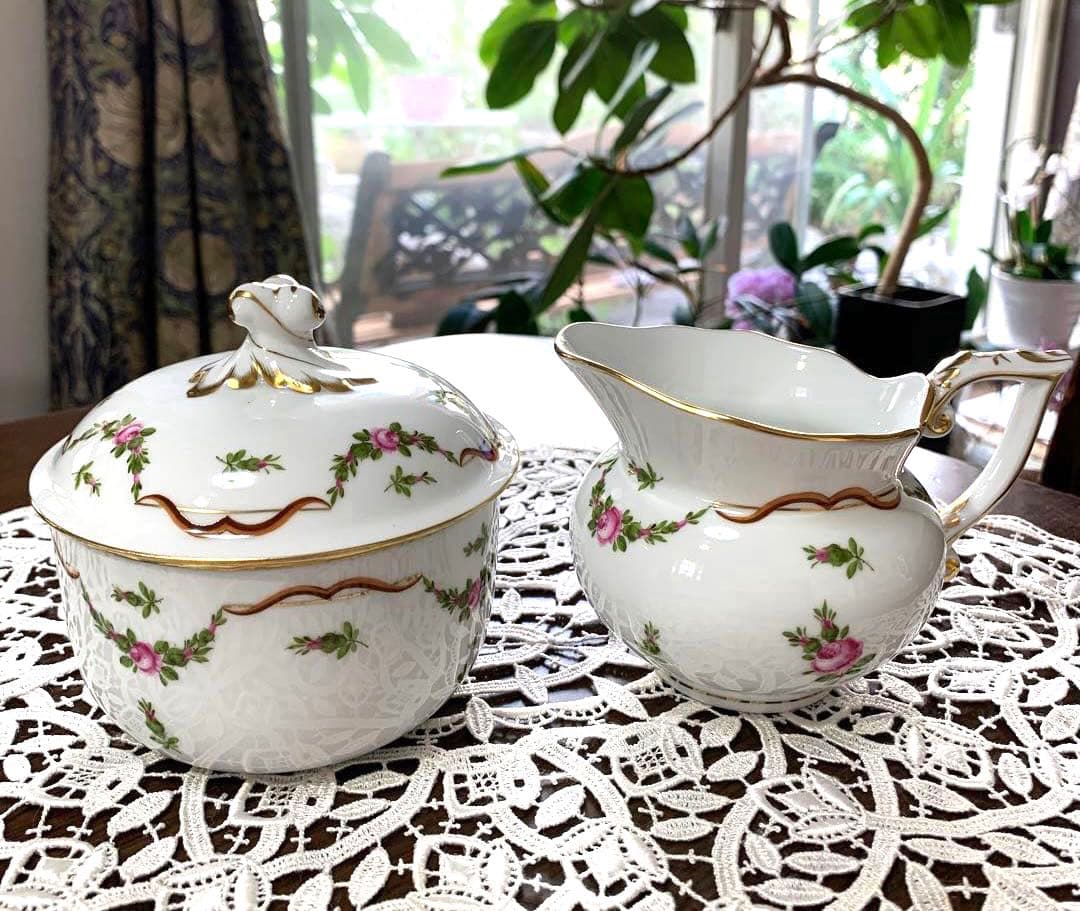 ☆再お値下げ✤希少✤未使用ヘレンドディアナの薔薇 2点セット