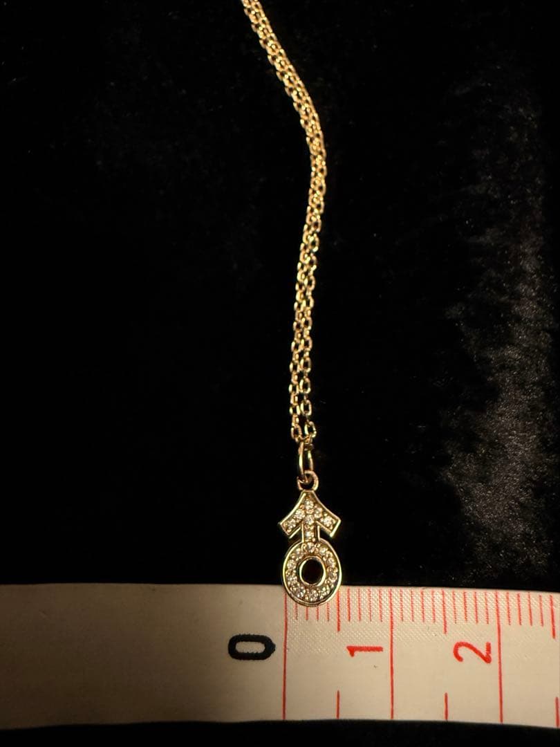 定価7万 IVXLCDM K10 パヴェダイヤモンド ペンダント ネックレス