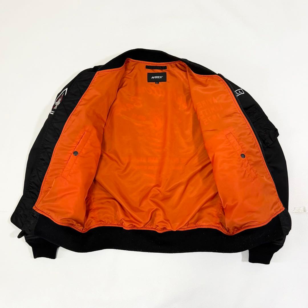 アヴィレックス MA-1 フライトジャケット トムキャット ブラック 2XL