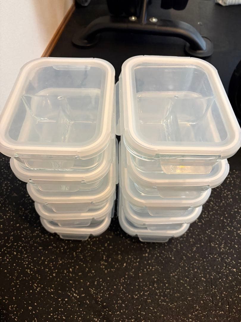 Prep Naturals ガラス製食品保存容器 10個セット