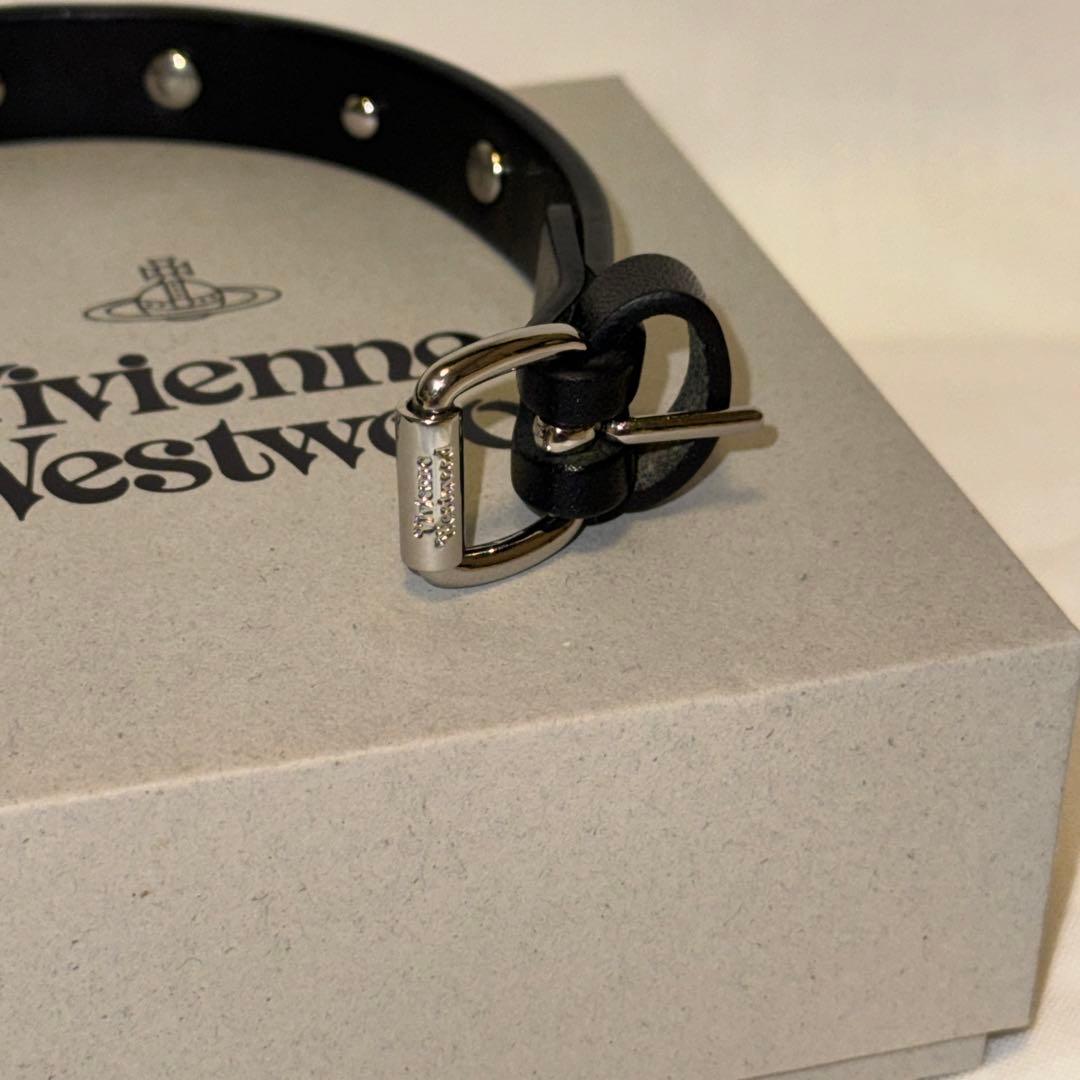 【美品】Vivienne Westwood ブレスレット レザー バングル