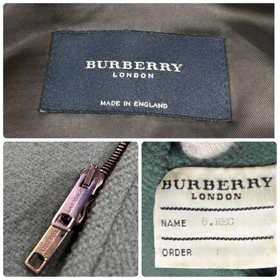 希少カラー　バーバリーロンドン　イギリス製　ウール　トグル　ダッフルコート