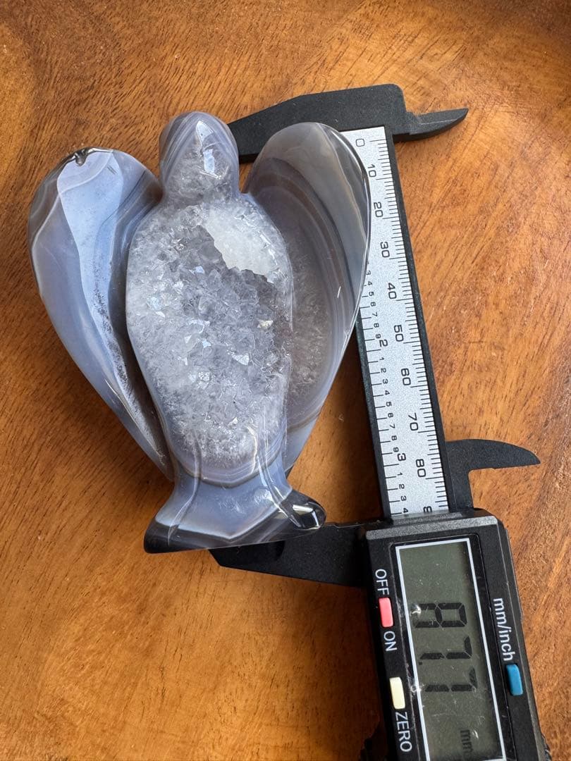 ★置物　ジオードめのう天使　3人セット