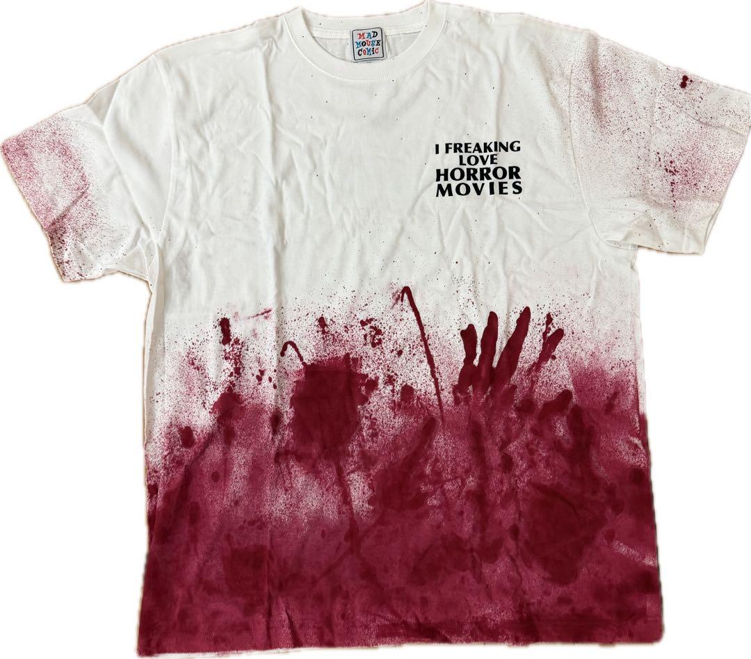 マッドマウスコミックLOVE HORROR TシャツXXL