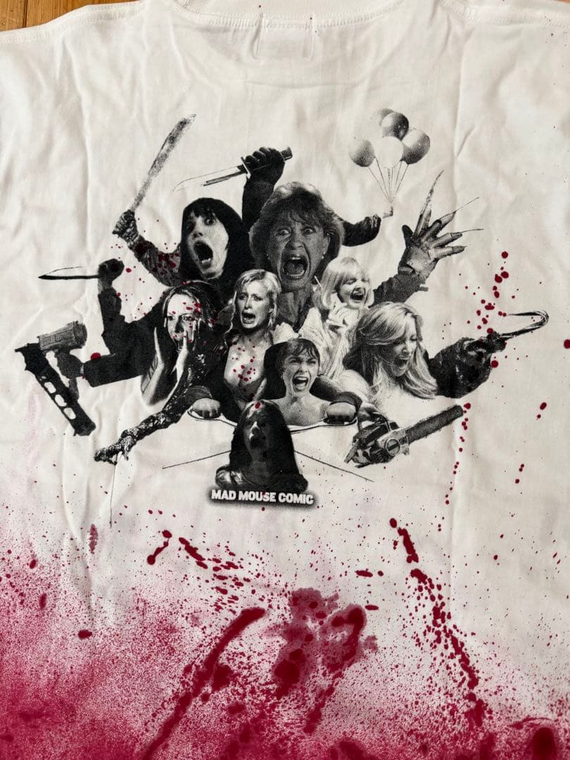 マッドマウスコミックLOVE HORROR TシャツXXL