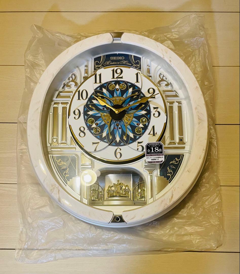 ★5分間使用超美品★セイコー RE604A からくり時計 ウェーブシンフォニー