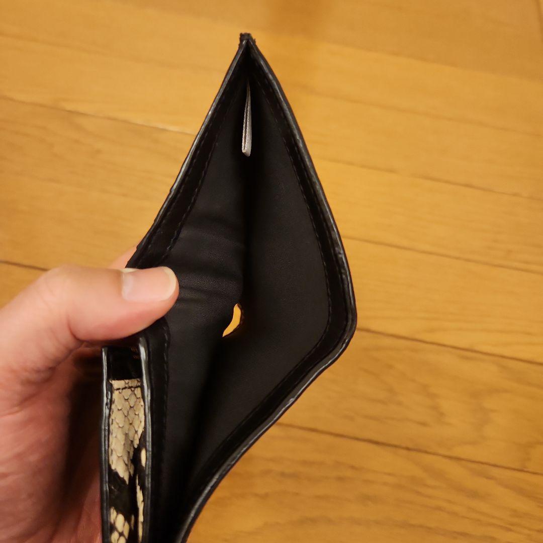 JIMMY CHOO 二つ折財布　ジミーチュウ　ハンネ　パイソン　コンパクト