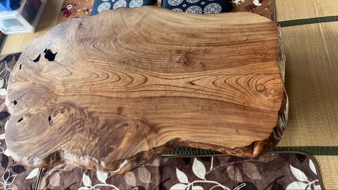 座卓 天然檜 一枚板 大型 幅約170cm ローテーブル アンティーク家具