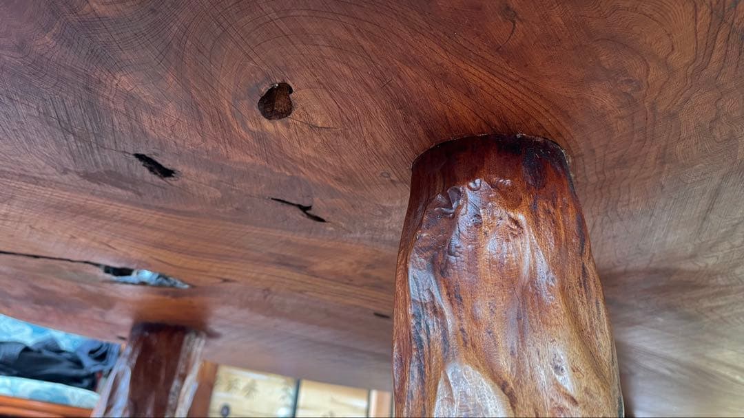 座卓 天然檜 一枚板 大型 幅約170cm ローテーブル アンティーク家具