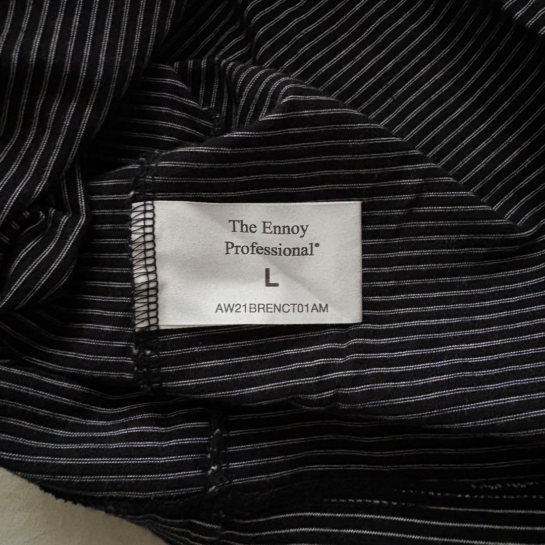 ENNOY L/S Border T-Shirt (BLACK×WHITE)