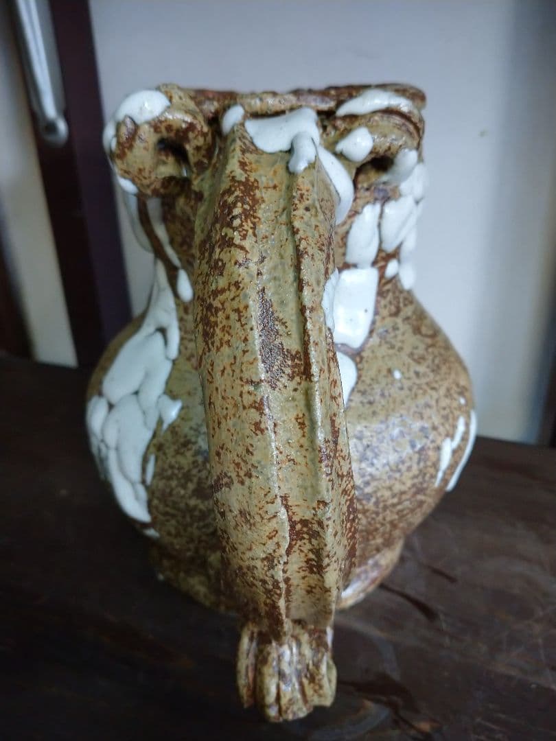 益子焼 花入れ.