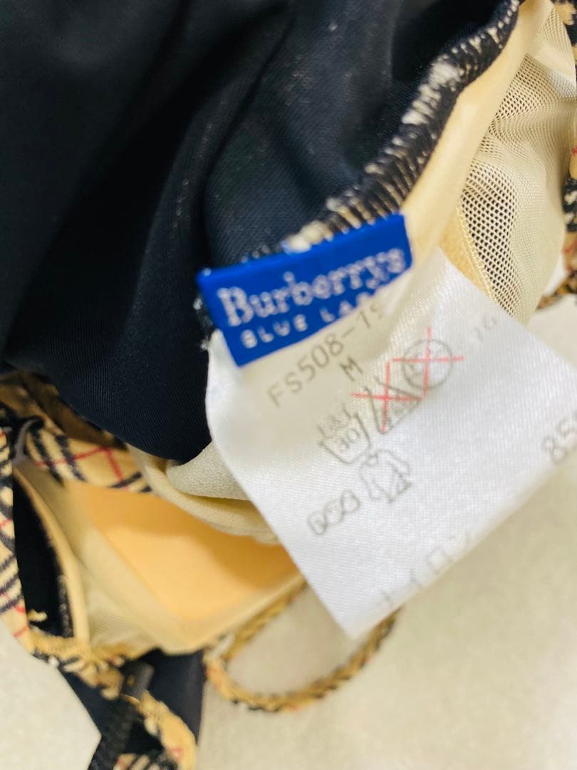 8628. 【レア】BURBERRY 水着 スカート セットアップ ノバチェック