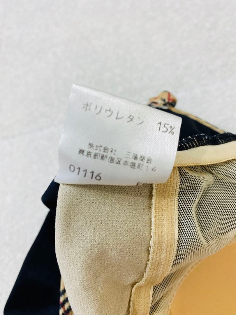 8628. 【レア】BURBERRY 水着 スカート セットアップ ノバチェック