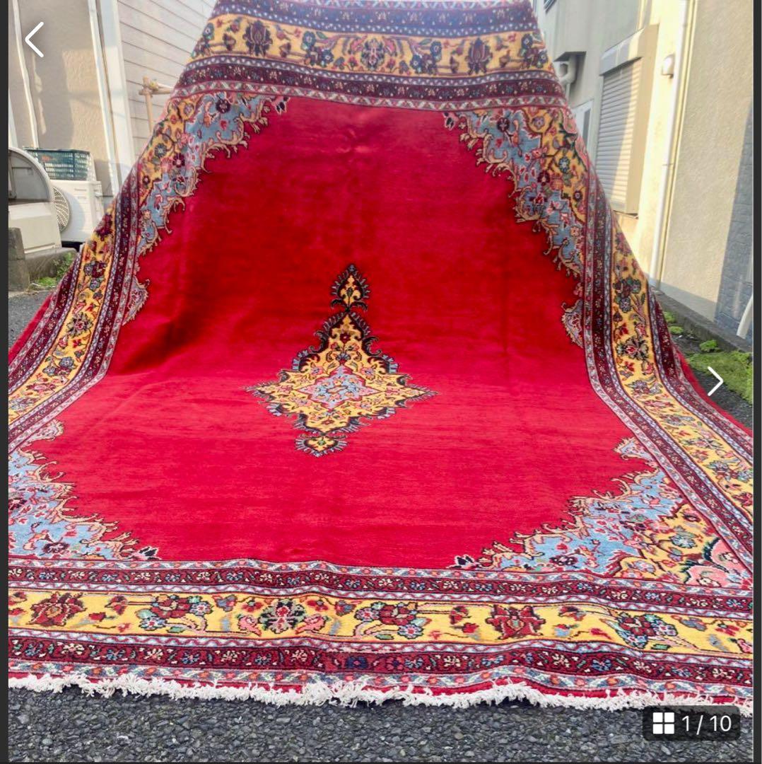 カーシャーン ペルシャ絨毯 手織り 絨毯 (イラン)