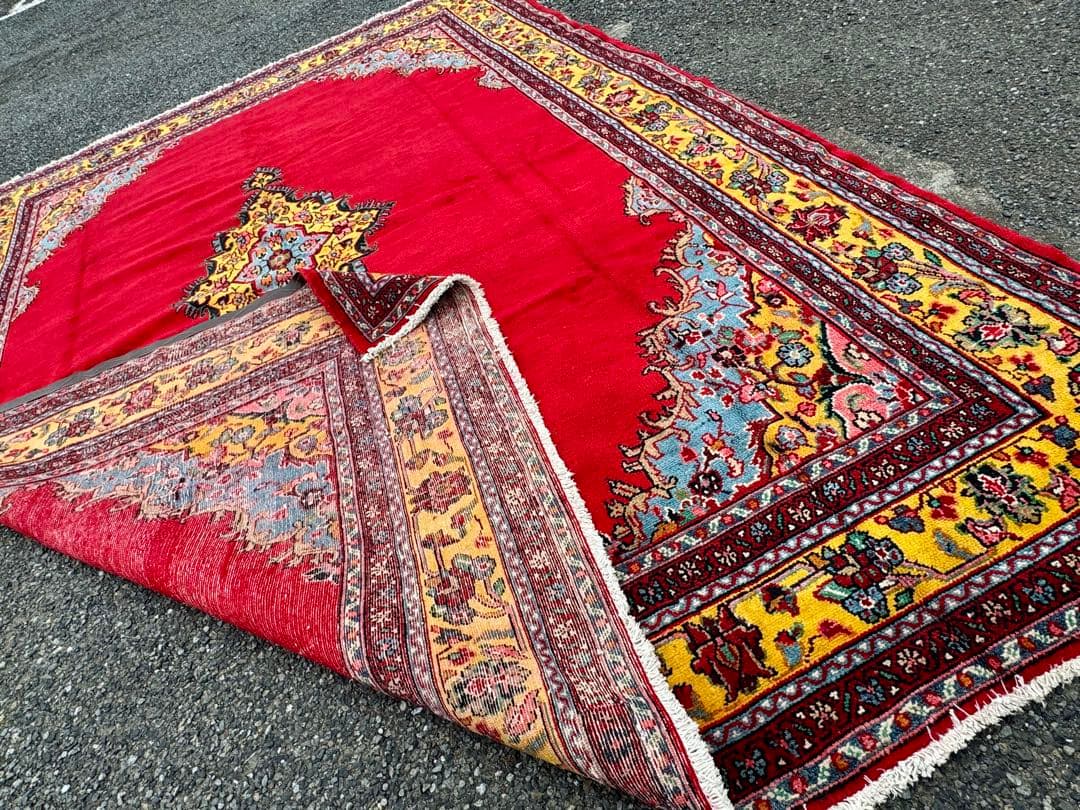 カーシャーン ペルシャ絨毯 手織り 絨毯 (イラン)