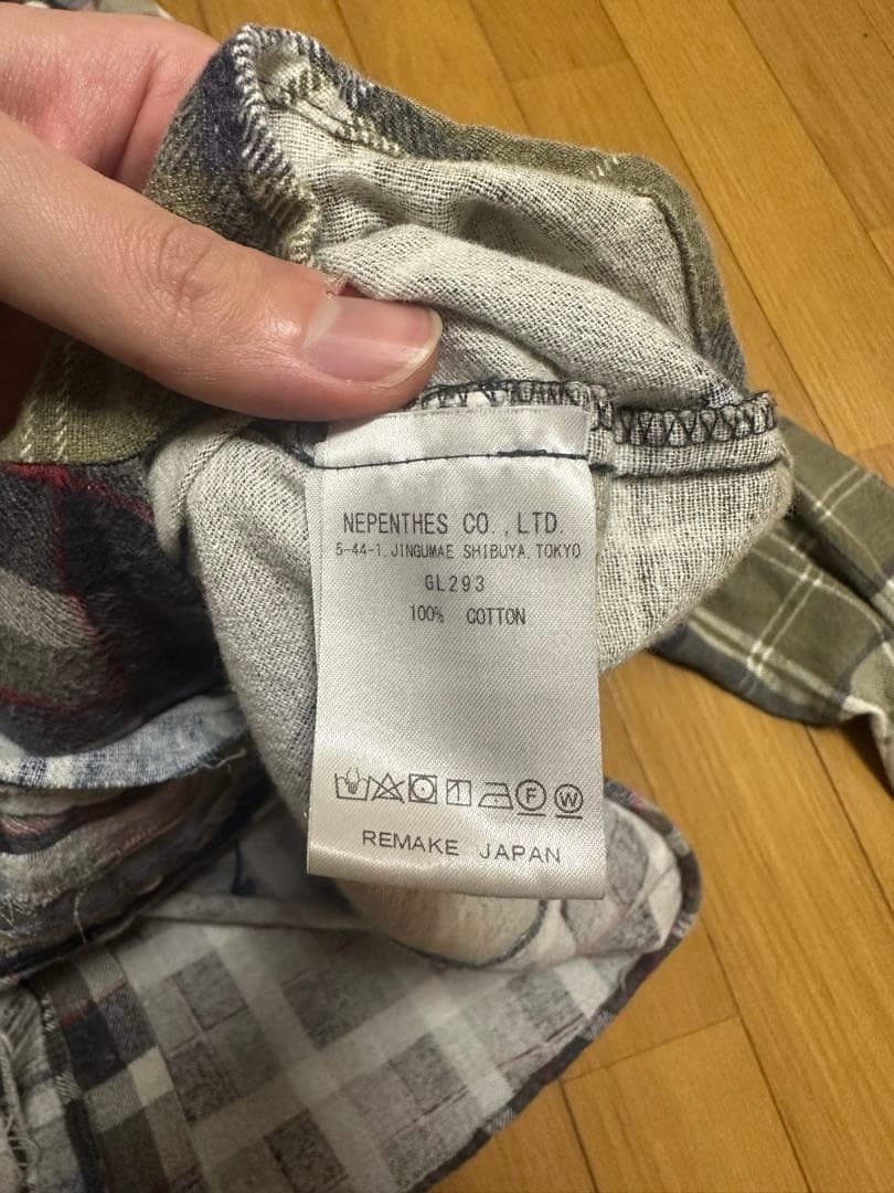 Rebuild by needles リメイク ネルシャツ