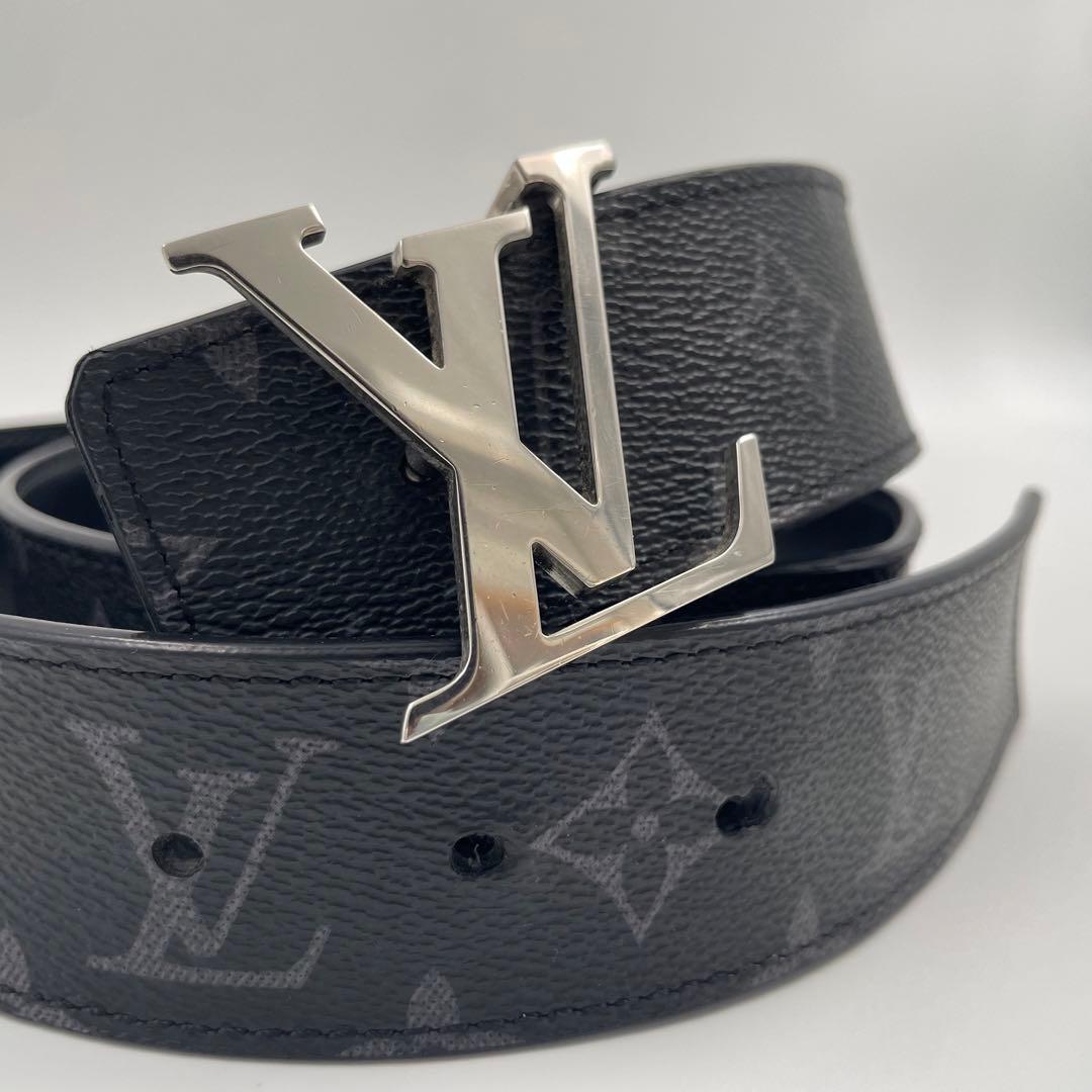 【✨美品】 ルイヴィトン ベルト サンチュール エクリプス LVイニシャル ロゴ