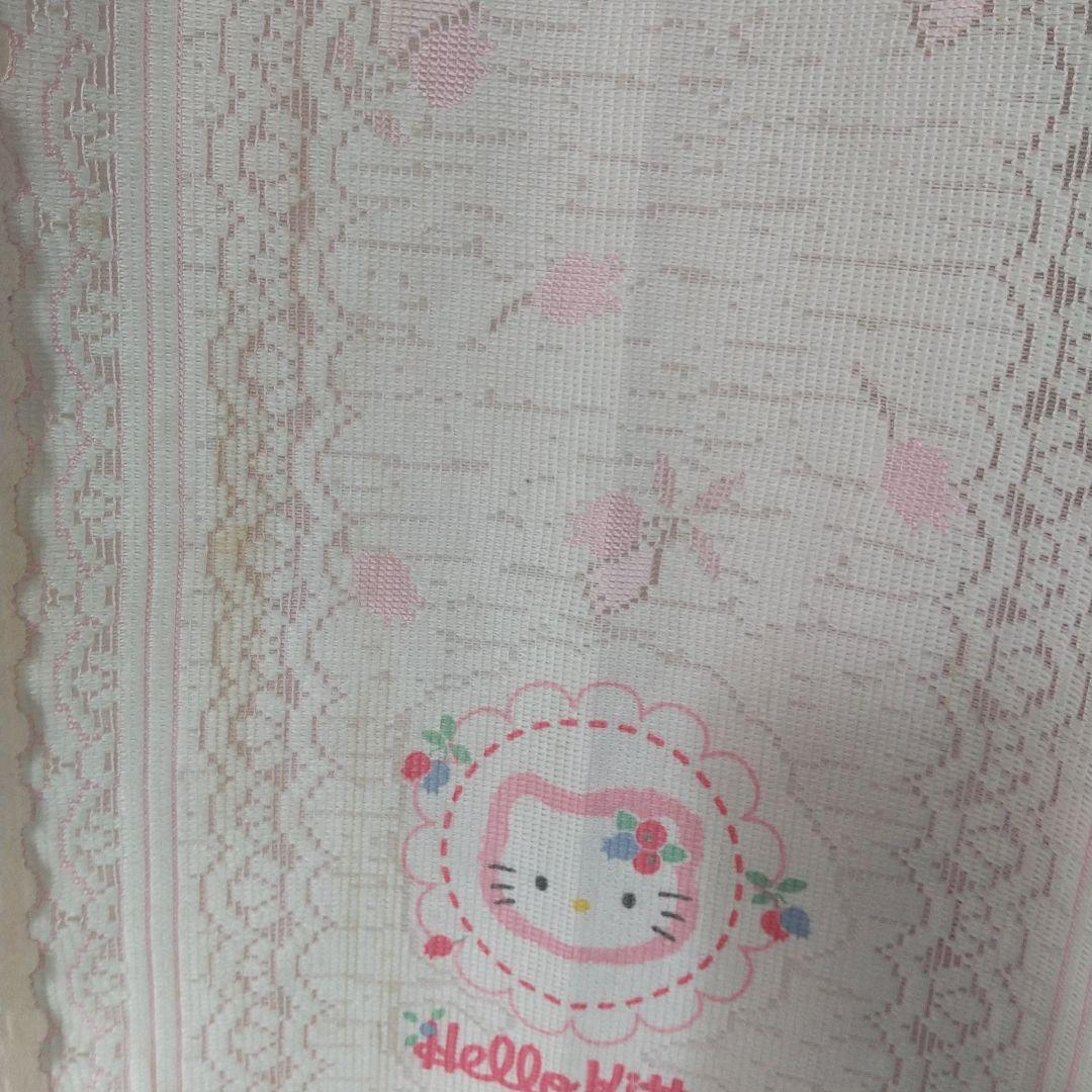 希少 平成レトロ 1999年製 ハローキティ　のれん カフェカーテン レース