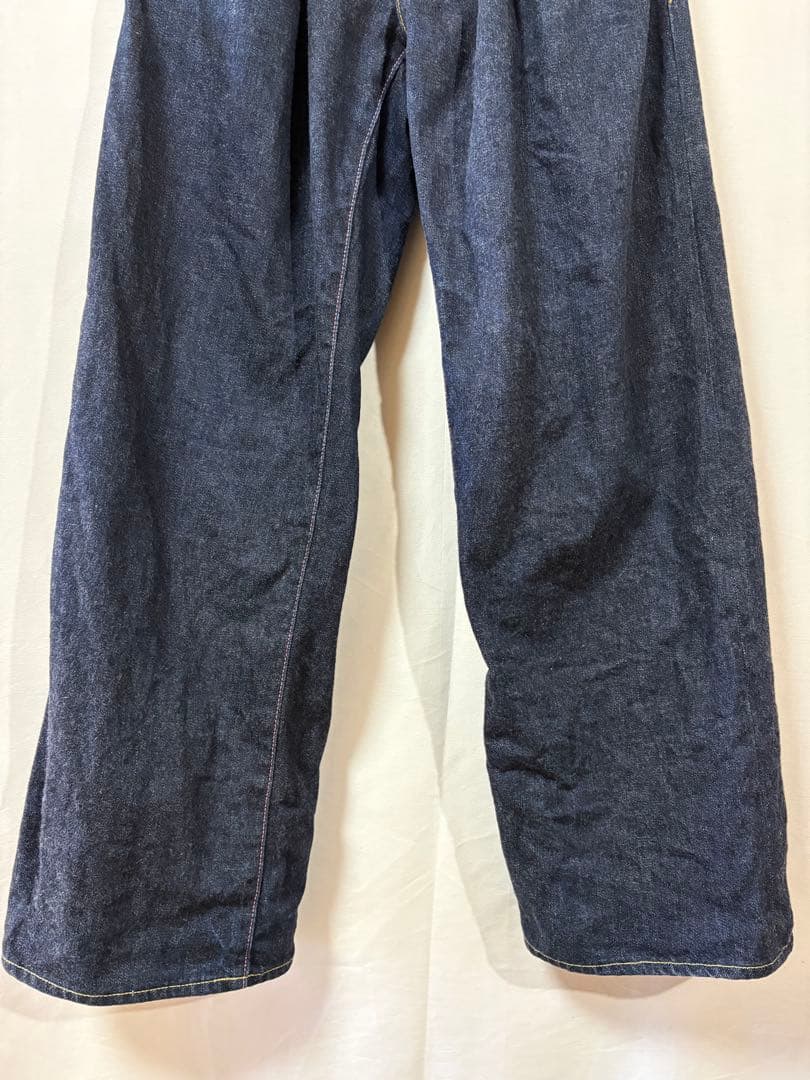 桃太郎ジーンズ ワイドデニムパンツ