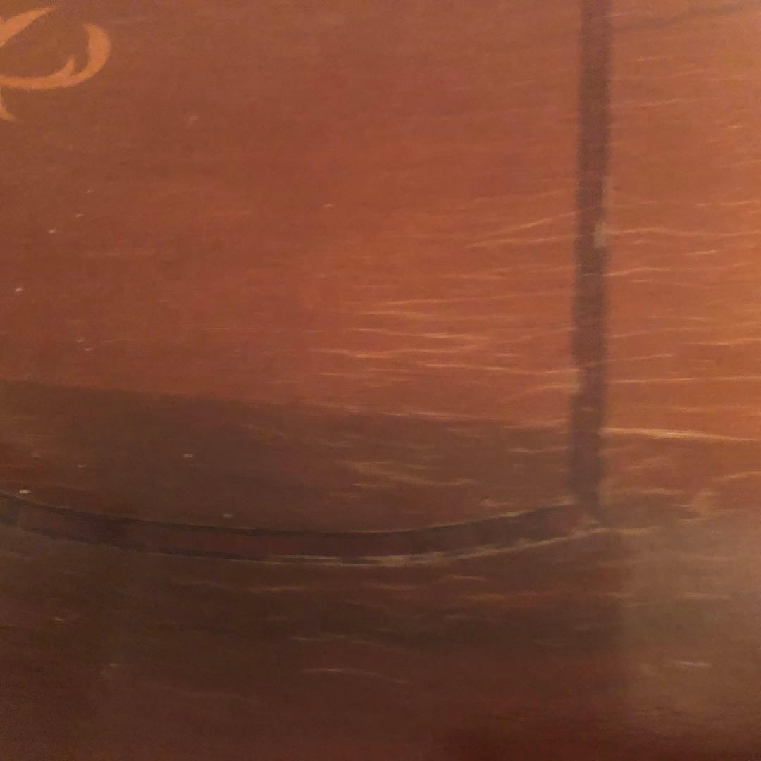 【小傷多】　イタリア象嵌　四段チェスト　猫脚　たのメル便送料込み